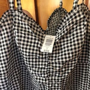 Torrid Gingham poplin cami